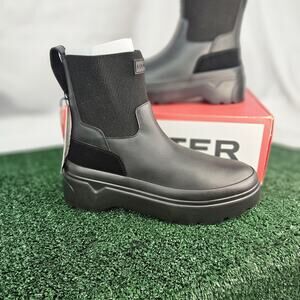 Hunter Women's Explorer Chelsea Flatform Waterproof Boots womens sz 10 Black NWB